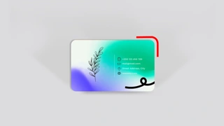 کارت ویزیت پی وی سی 500 میکرون براق